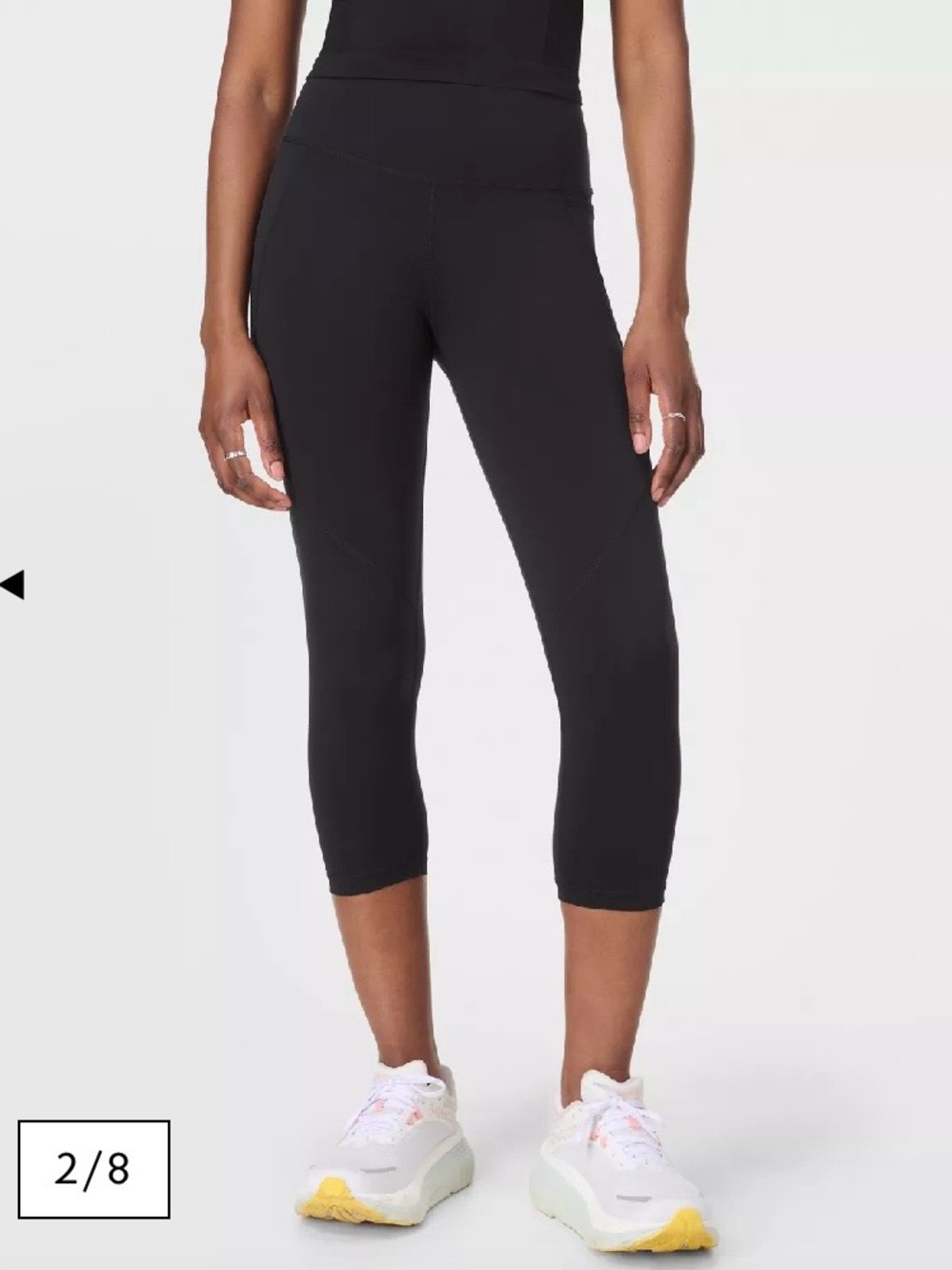 Sweaty Betty Black Power Crop-Length Leggings Size 8
